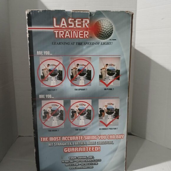Golf Laser Trainer, 2 laser trainer diodes, graphic mat, video & booklet. - Picture 5 of 11